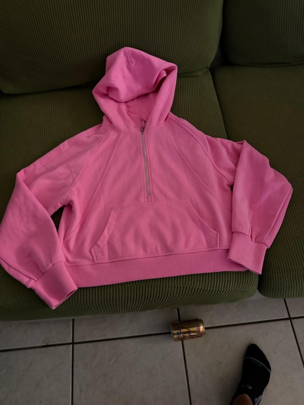Source Unknown Pink Half-Zip Hoodie